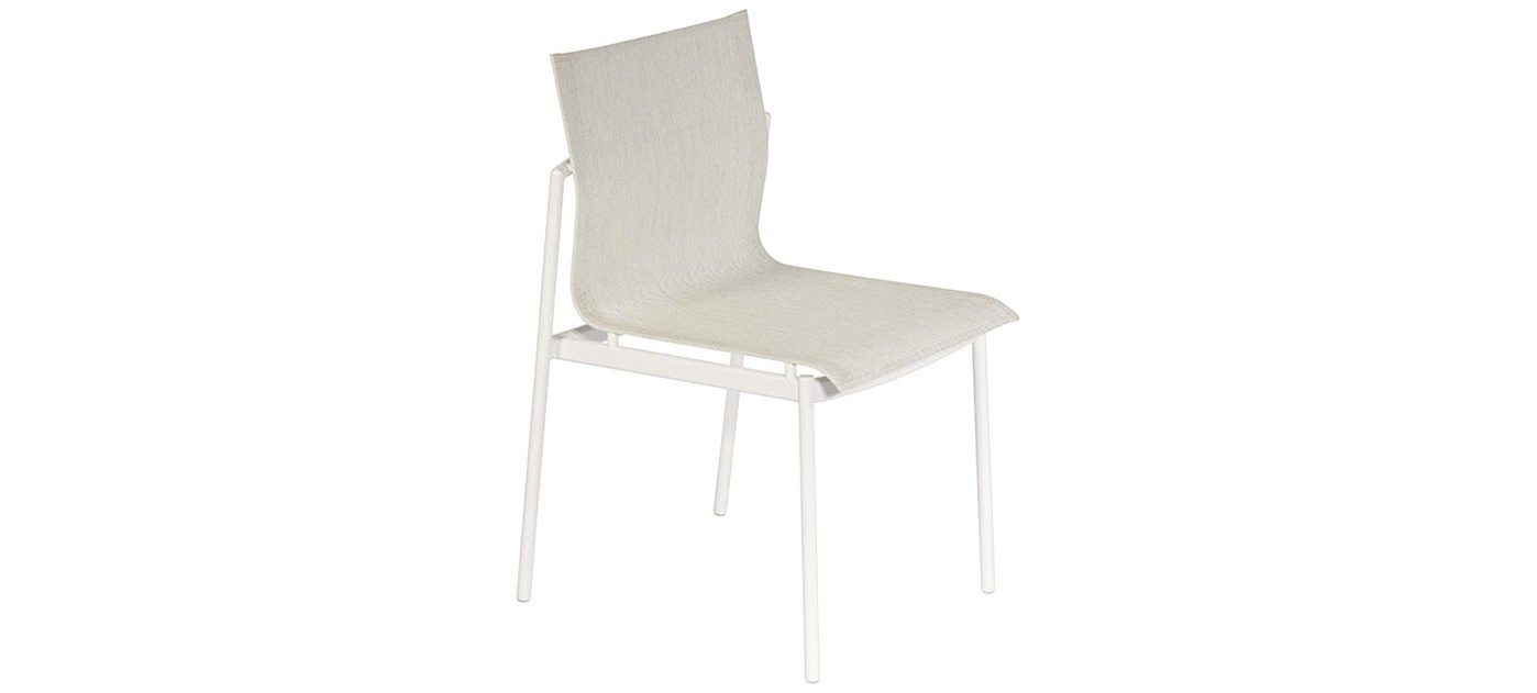 Barlow Tyrie Around blagovaonska stolica, Arctic White 02, Oyster Sunbrella® 515