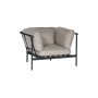 Barlow Tyrie Around Deep Seating Single, Forge Grey 14, Left aluminium arm, right aluminium arm