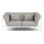 Barlow Tyrie Around lounge modul dvosjed, Arctic White 02, Lijevo aluminijski naslon, desno aluminijski naslon