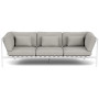 Barlow Tyrie Around lounge modul trosjed, Arctic White 02, Lijevo aluminijski naslon, desno aluminijski naslon
