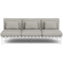 Barlow Tyrie Around modulo lounge triplo, Arctic White 02, Sinistra senza bracciolo, destra senza bracciolo