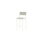 Barlow Tyrie Equinox Barstuhl (pulverbeschichtet), Arctic White 02, Seagull Sunbrella® 512