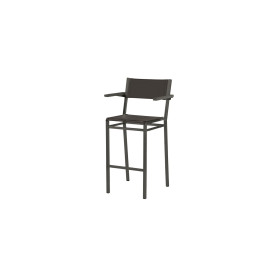 Barlow Tyrie Equinox barski stol z rokonasloni (barvan okvir), Graphite 01, Carbon Sunbrella® 513