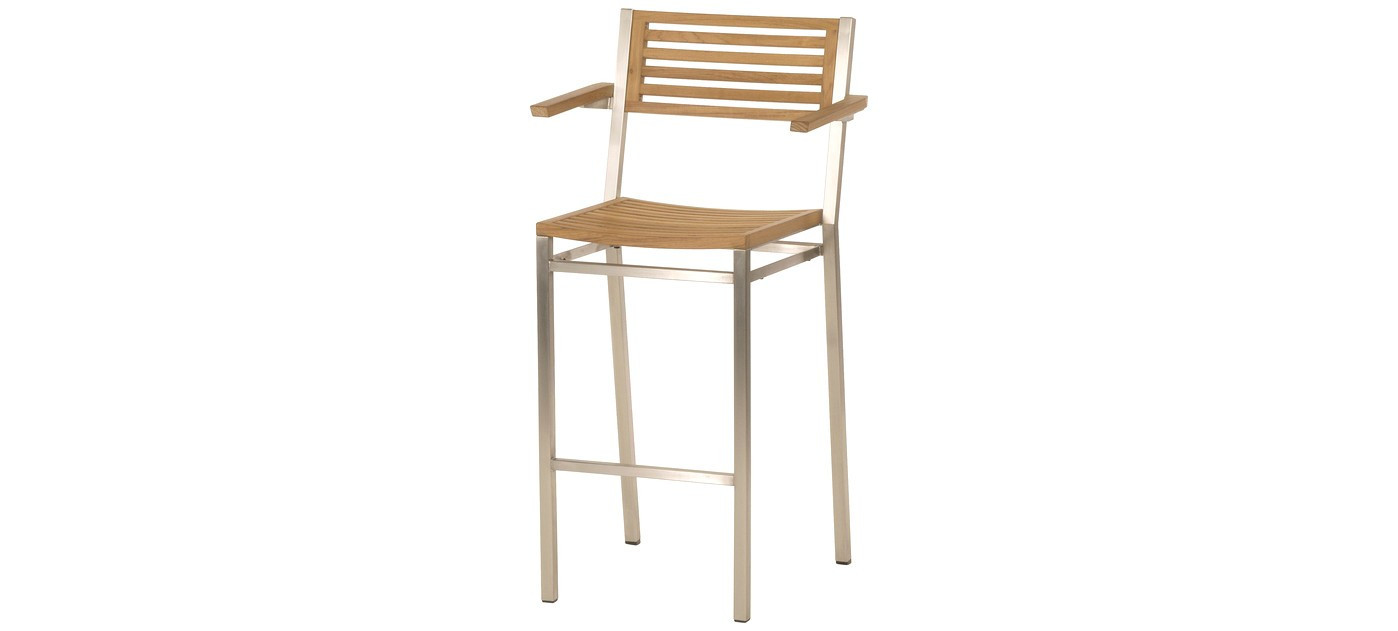Barlow Tyrie Equinox Barstuhl mit Armlehnen (Teak)