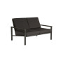 Barlow Tyrie Equinox Lounge-Zweisitzer (pulverbeschichtet), Graphite 01, Carbon Sunbrella® 513