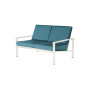 Barlow Tyrie Equinox Lounge-Zweisitzer (pulverbeschichtet), Arctic White 02, Seagull Sunbrella® 512