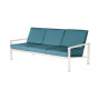 Barlow Tyrie Equinox Lounge-Dreisitzer (pulverbeschichtet), Arctic White 02, Seagull Sunbrella® 512