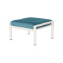 Barlow Tyrie Equinox DS Ottoman (powder-coated), Arctic White 02, Seagull Sunbrella® 512