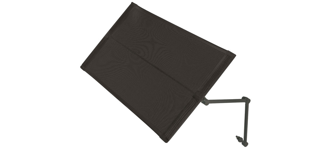 Barlow Tyrie parasole per lettino (verniciato), Graphite 01, Carbon Sunbrella® 513
