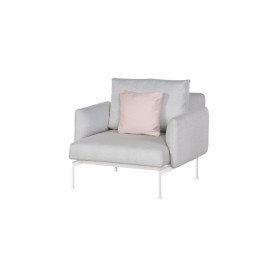 Barlow Tyrie Layout seduta lounge singola, Arctic White 02, Braccioli bassi