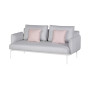 Barlow Tyrie Layout lounge dvosed, Arctic White 02, Nizka naslona za roke
