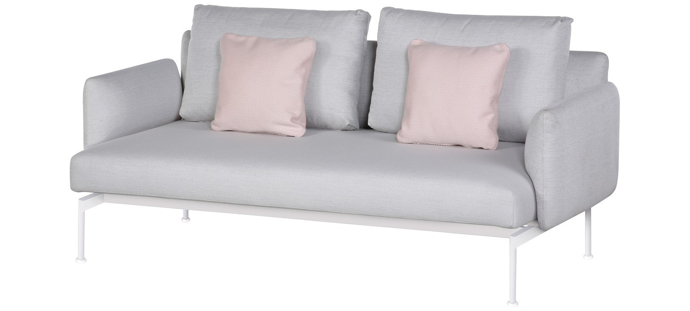Barlow Tyrie Layout lounge dvosjed, Arctic White 02, Niski naslon za ruke
