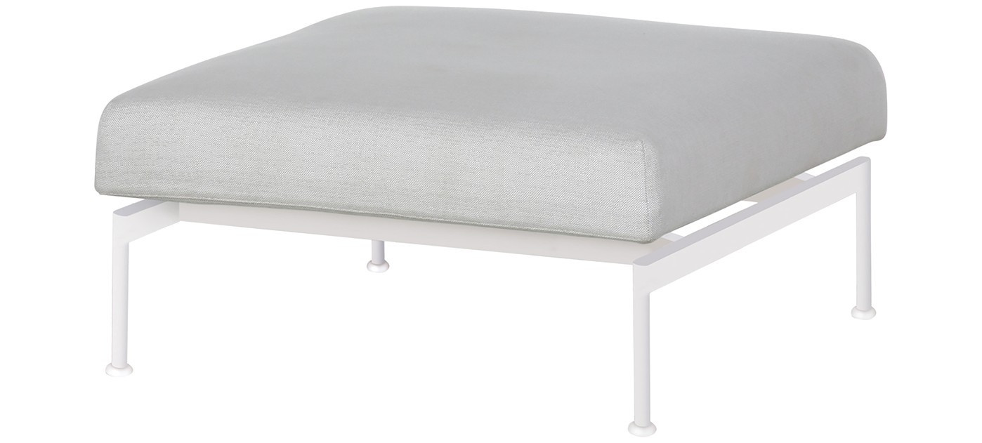 Barlow Tyrie Layout Single Ottoman, Arctic White 02