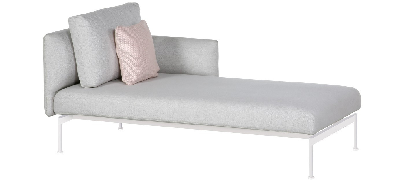 Barlow Tyrie Layout jednostruka chaise ležaljka, Arctic White 02
