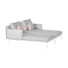 Barlow Tyrie Layout chaise longue doppia, Arctic White 02
