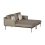 Barlow Tyrie Layout dvojni ležalnik chaise, Forge Grey 14