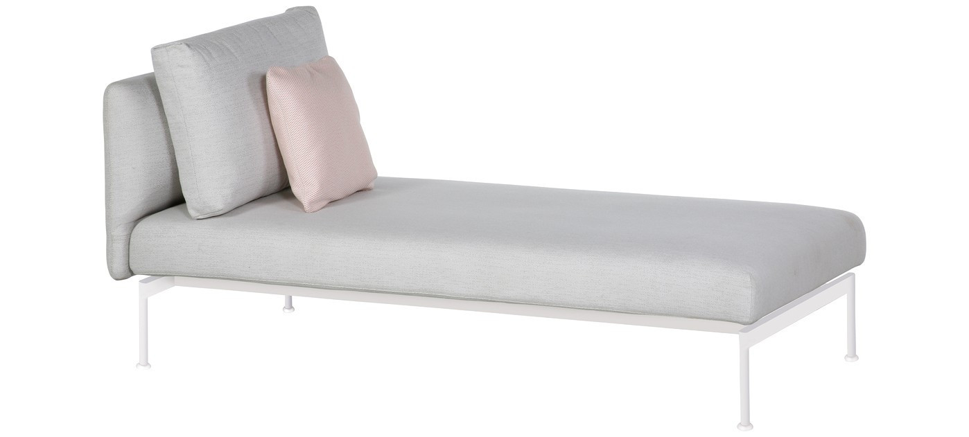 Barlow Tyrie Layout Single Lounger, Arctic White 02