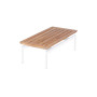Barlow Tyrie Layout tavolino basso stretto 80 cm, Arctic White 02