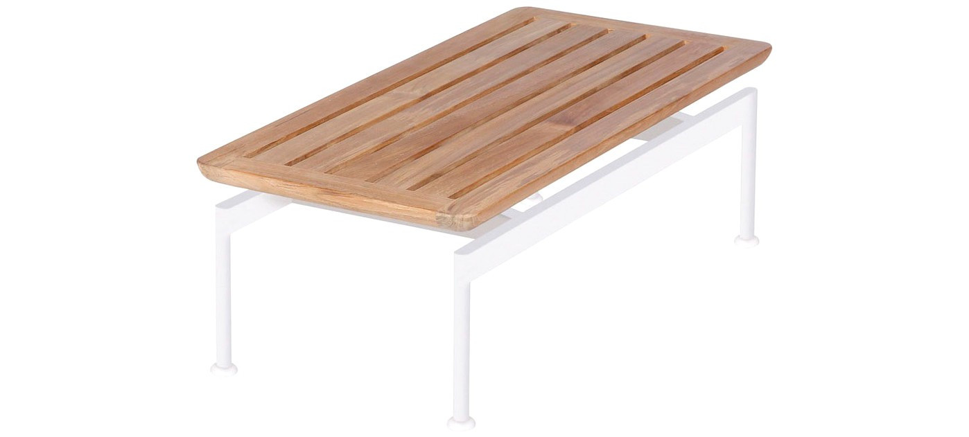 Barlow Tyrie Layout tavolino basso stretto 80 cm, Arctic White 02
