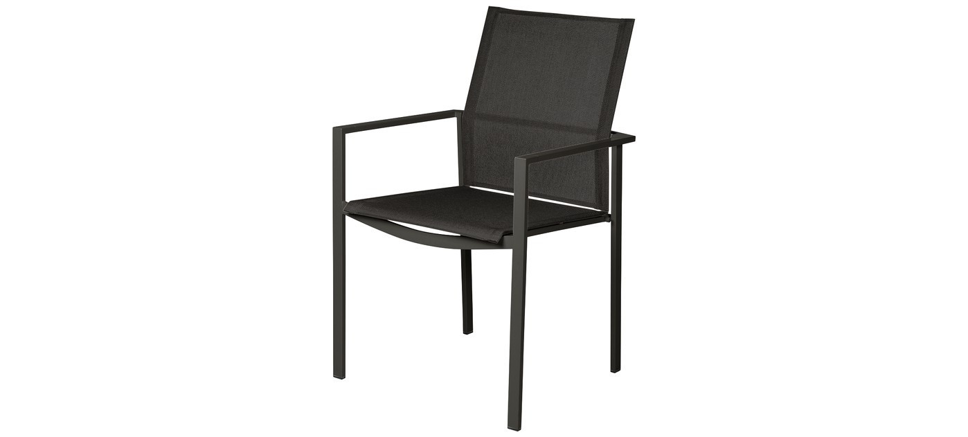 Barlow Tyrie Mercury stol z rokonasloni (barvan okvir), Graphite 01, Carbon Sunbrella® 513