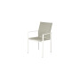 Barlow Tyrie Mercury stol z rokonasloni (barvan okvir), Arctic White 02, Seagull Sunbrella® 512