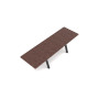 Extremis Panigiri table, Lavastone, Rust glazed