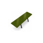 Extremis Panigiri table, Lavastone, Leaf glazed