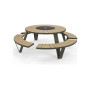 Extremis Pantagruel picnic table, Iroko - Tropical hardwood