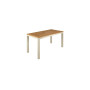 Barlow Tyrie Aura schmaler Tisch 140 cm, Champagne 04