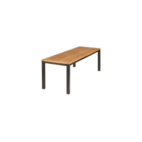 Barlow Tyrie Aura schmaler Tisch 200 cm, Graphite 01