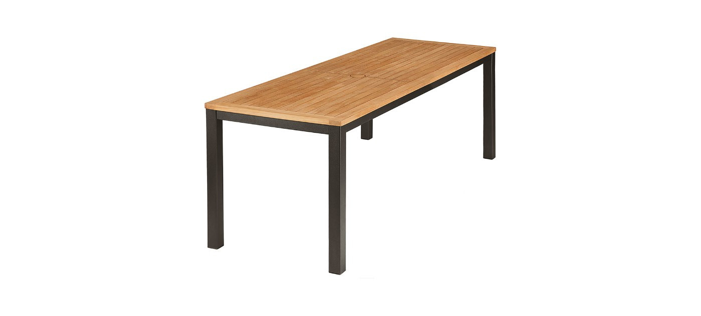 Barlow Tyrie Aura Narrow Table 200 cm, Graphite 01