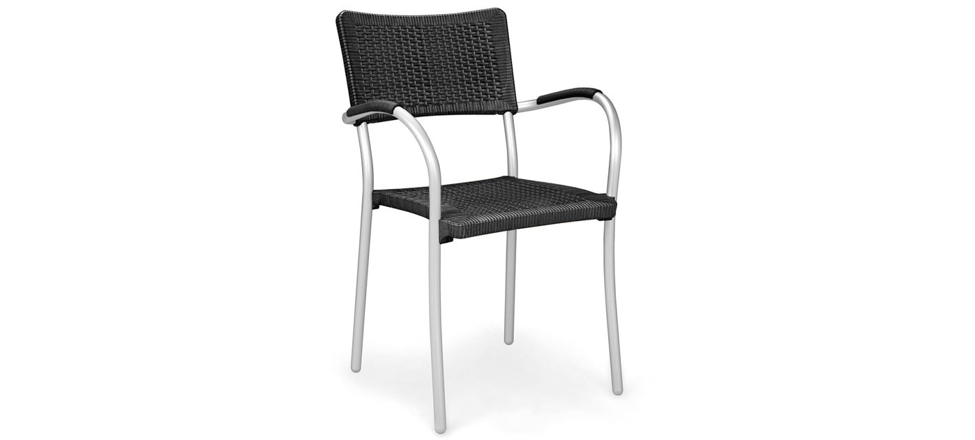 Ancona Small Wicker stol z rokonasloni