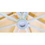 Ribs and hub under canopy