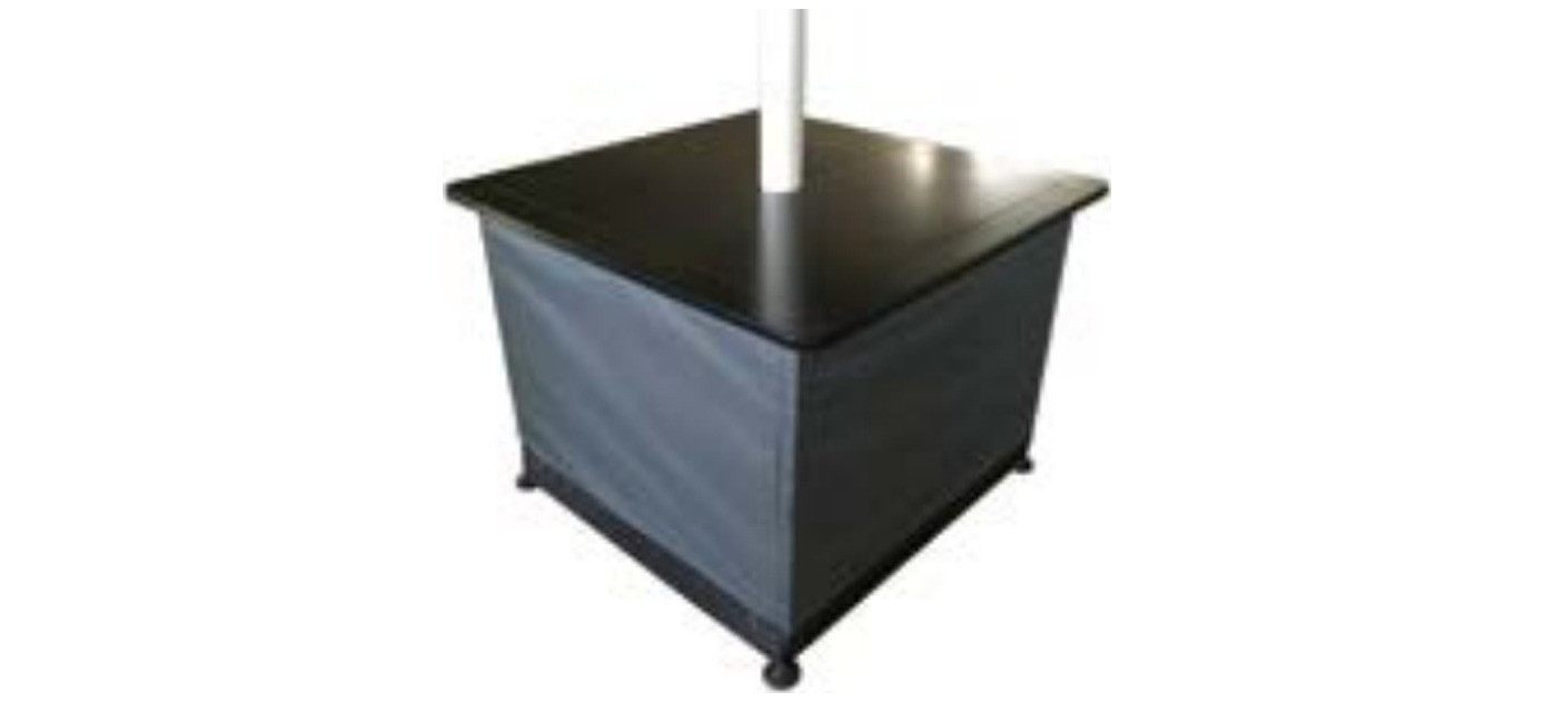 Gaggio Servicetisch als Ständerabdeckung 93 x 93 cm für Ständer 84 x 84 cm