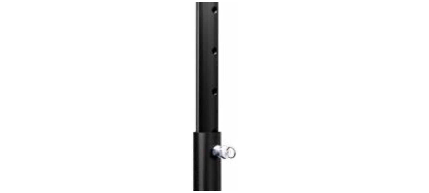 Gaggio set asta di sostegno per parete laterale, acciaio, basamento corten