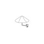 Gaggio cone for the central junction of 4 umbrellas