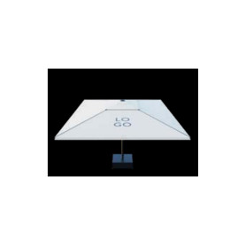 Gaggio heat-sealed lettering on canopy wedge 80 x 80 cm