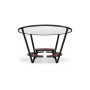 Extremis Halo picnic table with shade, Hellwood, Black (RAL9005), No lighting