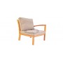 Milano armchair with right arm