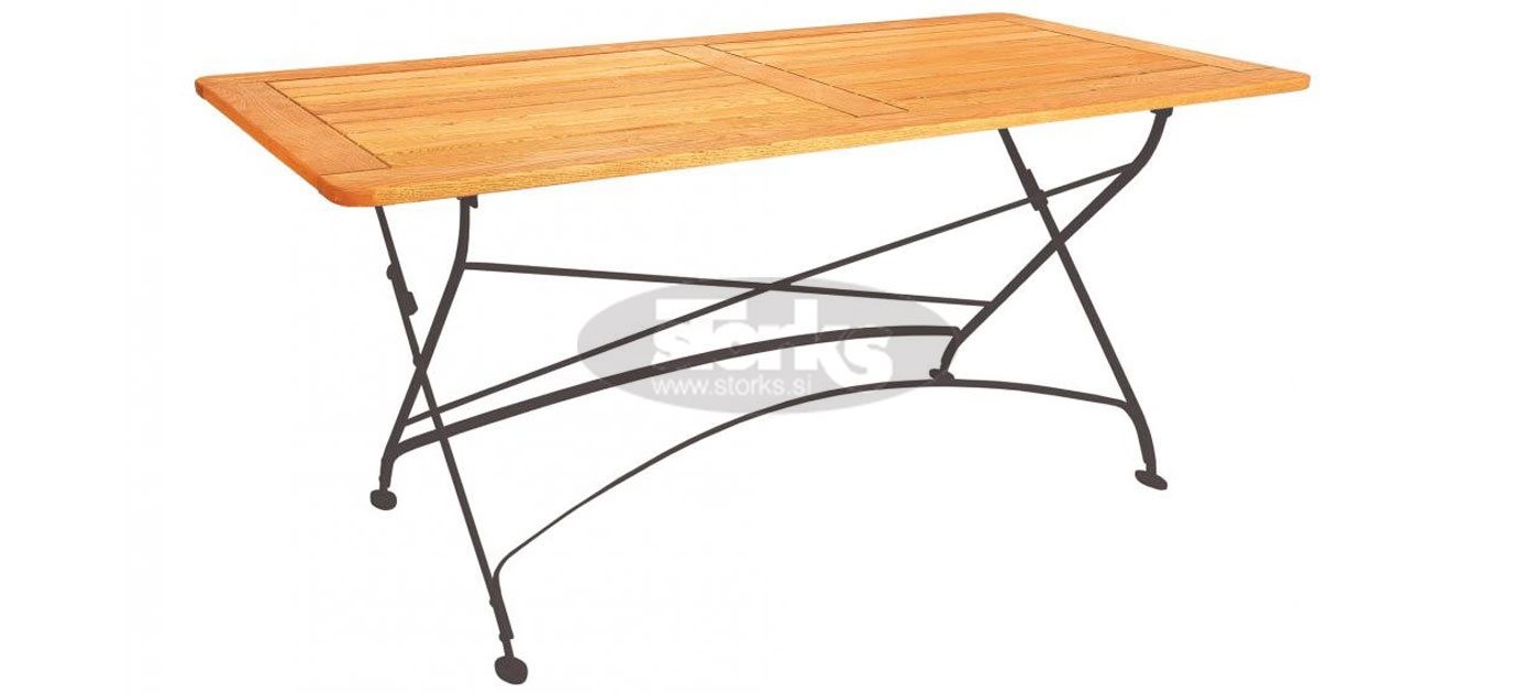 Maja folding table with frame 160 x 80 x v78 cm