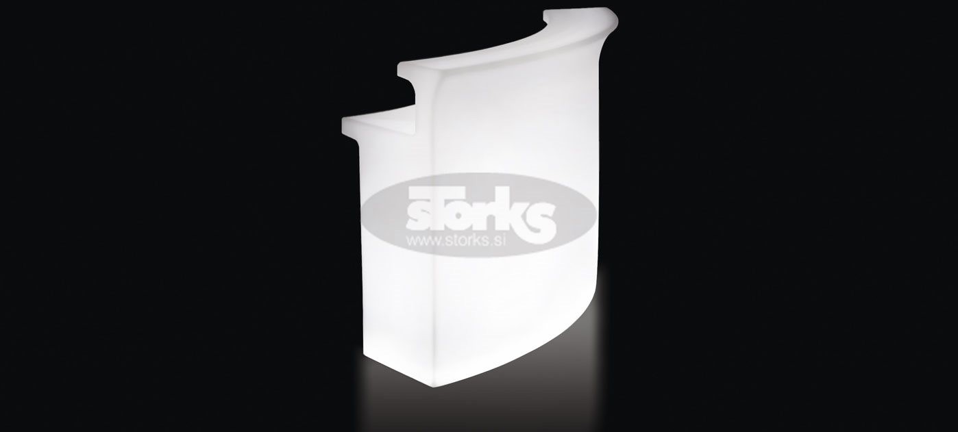 BIRT ovalni svetleči točilni pult (šank)