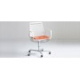 Actor 5R armchair with cromed base with wheels