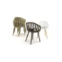 Cestino BP armchair with plastic legs