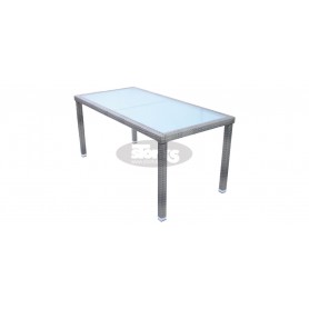 Käfigtisch 80 x 160 cm, Farbe: Schwarz, Lederoptik Braun oder Elfenbein Cage miza 80 x 160 cm, barva: črna, rjavo usnje ali slonova kost