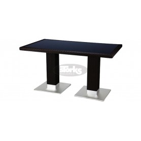 Casale miza 80 x 140 cm, barva: temno rjava