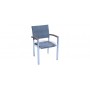 Mediterranea wicker armchair, color: silver/K gery