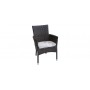 Cage Slim armchair, color: K leather look brown