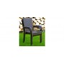 Simba Light armchair, color: G leather look brown