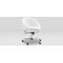 Cobo armchair with wheels