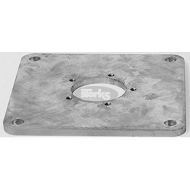 Mounting plate M4/M8, galvanized steel Mounting plate M4, galvanized steel